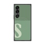 プレミアムスクエアケース with SnapMag［ オリジナル - initial two tone - S green ］