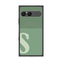 プレミアムスクエアケース with SnapMag［ オリジナル - initial two tone - S green ］