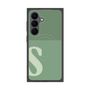 プレミアムスクエアケース with SnapMag［ オリジナル - initial two tone - S green ］