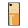プレミアムスクエアケース with SnapMag［ オリジナル - initial two tone - T orange ］