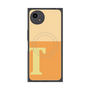 プレミアムスクエアケース with SnapMag［ オリジナル - initial two tone - T orange ］