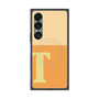 プレミアムスクエアケース with SnapMag［ オリジナル - initial two tone - T orange ］