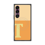 プレミアムスクエアケース with SnapMag［ オリジナル - initial two tone - T orange ］