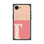 プレミアムスクエアケース with SnapMag［ オリジナル - initial two tone - T pink ］