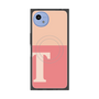プレミアムスクエアケース with SnapMag［ オリジナル - initial two tone - T pink ］