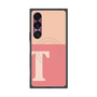 プレミアムスクエアケース with SnapMag［ オリジナル - initial two tone - T pink ］