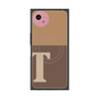 プレミアムスクエアケース with SnapMag［ オリジナル - initial two tone - T brown ］