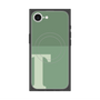 プレミアムスクエアケース with SnapMag［ オリジナル - initial two tone - T green ］