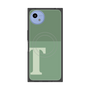 プレミアムスクエアケース with SnapMag［ オリジナル - initial two tone - T green ］