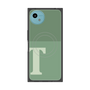 プレミアムスクエアケース with SnapMag［ オリジナル - initial two tone - T green ］