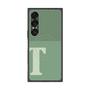 プレミアムスクエアケース with SnapMag［ オリジナル - initial two tone - T green ］