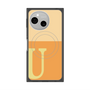 プレミアムスクエアケース with SnapMag［ オリジナル - initial two tone - U orange ］