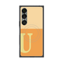 プレミアムスクエアケース with SnapMag［ オリジナル - initial two tone - U orange ］