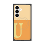 プレミアムスクエアケース with SnapMag［ オリジナル - initial two tone - U orange ］