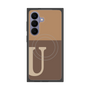 プレミアムスクエアケース with SnapMag［ オリジナル - initial two tone - U brown ］