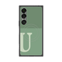 プレミアムスクエアケース with SnapMag［ オリジナル - initial two tone - U green ］