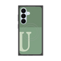 プレミアムスクエアケース with SnapMag［ オリジナル - initial two tone - U green ］