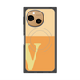 プレミアムスクエアケース with SnapMag［ オリジナル - initial two tone - V orange ］