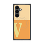 プレミアムスクエアケース with SnapMag［ オリジナル - initial two tone - V orange ］
