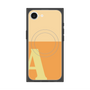 プレミアムスクエアケース with SnapMag［ オリジナル - initial two tone - A orange ］