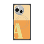 プレミアムスクエアケース with SnapMag［ オリジナル - initial two tone - A orange ］