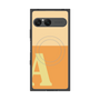 プレミアムスクエアケース with SnapMag［ オリジナル - initial two tone - A orange ］