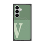 プレミアムスクエアケース with SnapMag［ オリジナル - initial two tone - V green ］