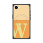プレミアムスクエアケース with SnapMag［ オリジナル - initial two tone - W orange ］