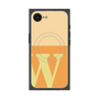 プレミアムスクエアケース with SnapMag［ オリジナル - initial two tone - W orange ］