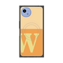 プレミアムスクエアケース with SnapMag［ オリジナル - initial two tone - W orange ］