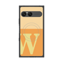 プレミアムスクエアケース with SnapMag［ オリジナル - initial two tone - W orange ］