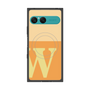 プレミアムスクエアケース with SnapMag［ オリジナル - initial two tone - W orange ］