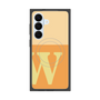 プレミアムスクエアケース with SnapMag［ オリジナル - initial two tone - W orange ］