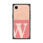 プレミアムスクエアケース with SnapMag［ オリジナル - initial two tone - W pink ］
