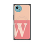 プレミアムスクエアケース with SnapMag［ オリジナル - initial two tone - W pink ］