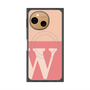 プレミアムスクエアケース with SnapMag［ オリジナル - initial two tone - W pink ］