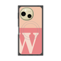 プレミアムスクエアケース with SnapMag［ オリジナル - initial two tone - W pink ］