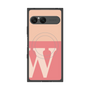 プレミアムスクエアケース with SnapMag［ オリジナル - initial two tone - W pink ］