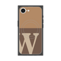 プレミアムスクエアケース with SnapMag［ オリジナル - initial two tone - W brown ］