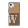 プレミアムスクエアケース with SnapMag［ オリジナル - initial two tone - W brown ］