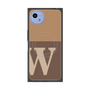 プレミアムスクエアケース with SnapMag［ オリジナル - initial two tone - W brown ］