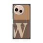 プレミアムスクエアケース with SnapMag［ オリジナル - initial two tone - W brown ］