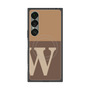 プレミアムスクエアケース with SnapMag［ オリジナル - initial two tone - W brown ］