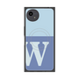 プレミアムスクエアケース with SnapMag［ オリジナル - initial two tone - W blue ］