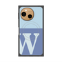 プレミアムスクエアケース with SnapMag［ オリジナル - initial two tone - W blue ］