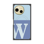 プレミアムスクエアケース with SnapMag［ オリジナル - initial two tone - W blue ］