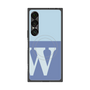 プレミアムスクエアケース with SnapMag［ オリジナル - initial two tone - W blue ］