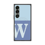 プレミアムスクエアケース with SnapMag［ オリジナル - initial two tone - W blue ］