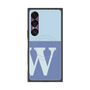 プレミアムスクエアケース with SnapMag［ オリジナル - initial two tone - W blue ］