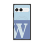 プレミアムスクエアケース with SnapMag［ オリジナル - initial two tone - W blue ］